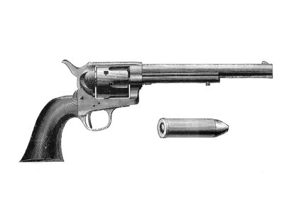 Colt Frontier revolver, uppfunnen av Samuel Colt 1814-62, c1890 av Unbekannt