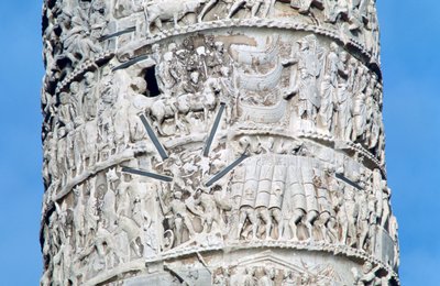 Kolumn av Marcus Aurelius, detalj, Piazza Colonna, Rom av Unbekannt