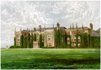 Combermere Abbey, Shropshire, hem för Viscount Combermere, c1880 av Unbekannt