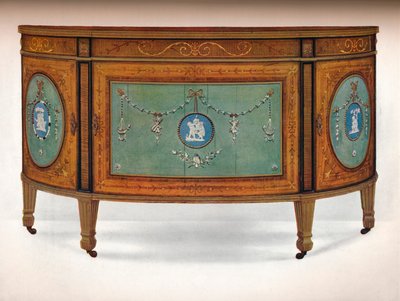 Kommode av Lunette Form, c1775 av Unbekannt