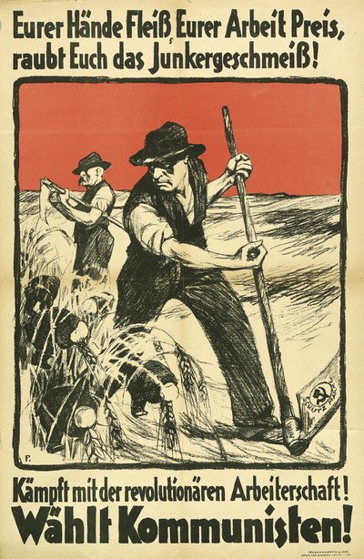 Kommunistiska valaffisch KPD, ca 1931 av Unbekannt