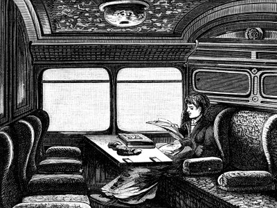 Fack på Orientexpressen reserverad för kvinnor, c1895 av Unbekannt
