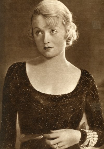 Constance Bennett, amerikansk skådespelerska, 1933 av Unbekannt