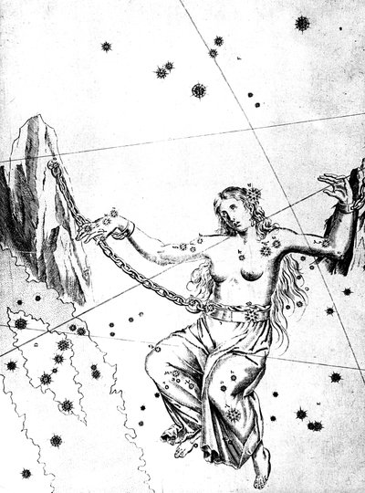 Stjärnbilden Andromeda, 1723 av Unbekannt