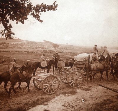 Konvoj, Genicourt, norra Frankrike, 1916 av Unbekannt