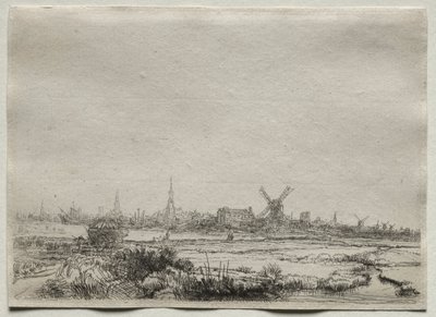 Kopia av Vy över Amsterdam från nordväst, 1700-talet. av Unbekannt