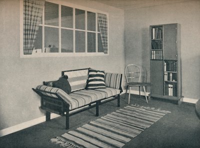 Hörn av vardagsrum designad av prof. Karl Pullich, 1928 av Unbekannt
