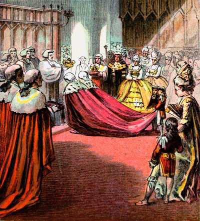 Georg III:s kröning, 1761, c1850-talet av Unbekannt