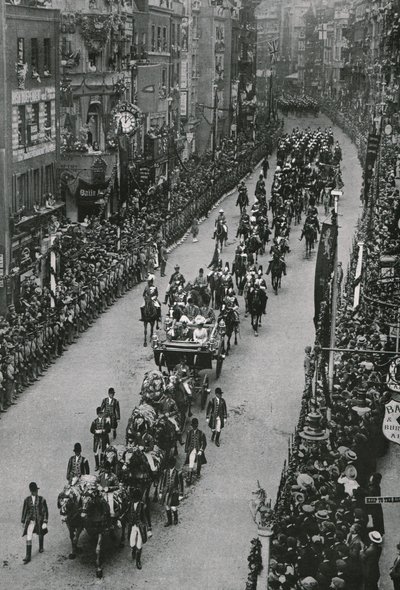 Kröning av kung George V och drottning Mary, London, 1911. av Unbekannt