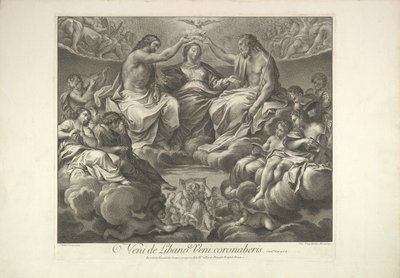 Jungfruns kröning, 1741. av Unbekannt