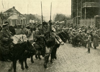 Kosacksoldater, första världskriget, 1914, c1920. av Unbekannt