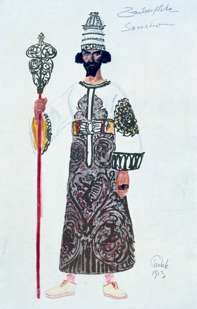 Kostymdesign för Sarastro, 1913 av Unbekannt