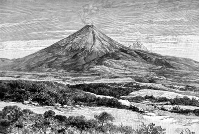 Cotopaxi vulkan, Ecuador, 1895 av Unbekannt