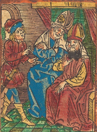 Översteprästernas råd, ca. 1490. av Unbekannt