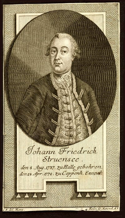 Greve Johann Friedrich Struensee 1737-1772, 1772. av Unbekannt