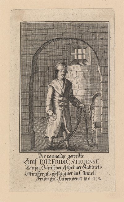 Greve Johann Friedrich Struensee 1737-1772, 1772. av Unbekannt