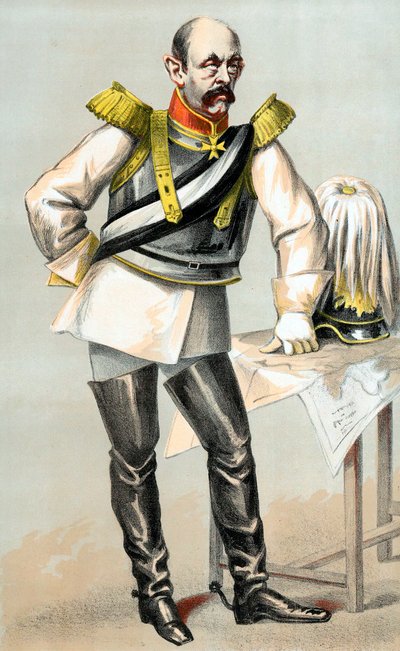 Greve Otto von Bismarck, preussisk-tysk statsman, 1870 av Unbekannt