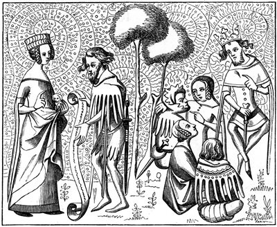 Court of Love, Provence, Frankrike, 1300-talet 1849 av Unbekannt