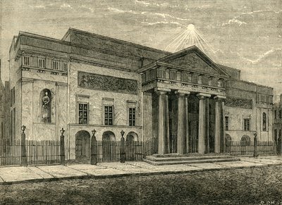 Covent Garden Theatre: Front 1850, 1881. av Unbekannt