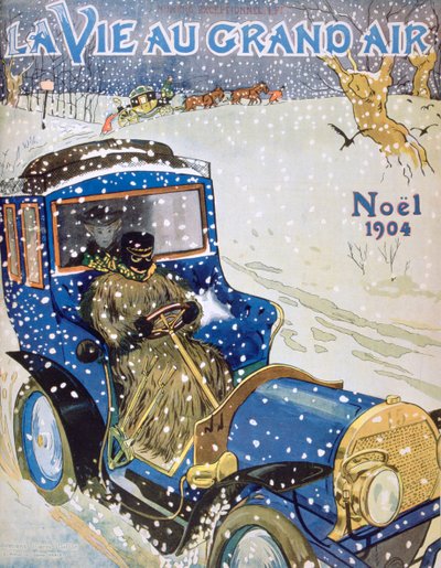 Omslag till julnumret av tidningen La Vie au Grand Air, 1904 av Unbekannt
