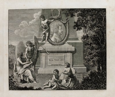 Omslag till den första upplagan av vokalmusiken till operan Così fan tutte av W.A. Mozart, 1794. av Unbekannt