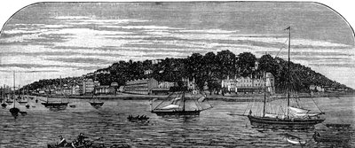 Cowes Harbour, Isle of Wight, sent 1800-tal av Unbekannt