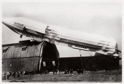 Crashed Zeppelin LZ 8 Deutschland II, Düsseldorf, Tyskland, 1911 1933 av Unbekannt