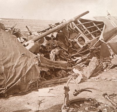 Kraschade flygplan, Sainte-Marie-à-Py, norra Frankrike, c1914-c1918 av Unbekannt