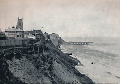 Cromer - Visar kyrkan på klipporna, 1895 av Unbekannt