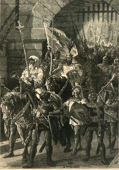 Korsfarare på mars, c1100-talet, 1890. av Unbekannt