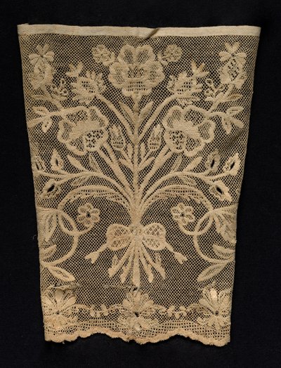 Manschett med blomrankor, 1800-tal. av Unbekannt
