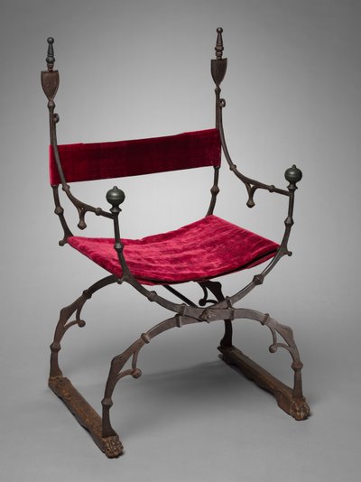 Curule hopfällbar stol, ca. 1450-1500. av Unbekannt