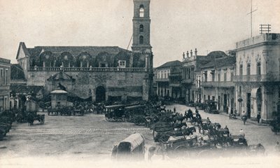 Custom House and Square, Havanna, Kuba, c1900 av Unbekannt