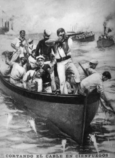 Kapning av Cienfuegos kablar, 1898, 1920-talet av Unbekannt