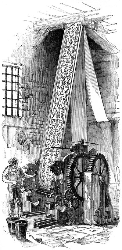 Cylindertryckmaskin, 1886 av Unbekannt