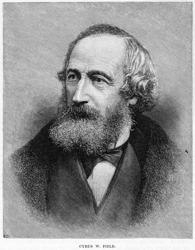 Cyrus W Field, amerikansk finansman, 1800-talet av Unbekannt