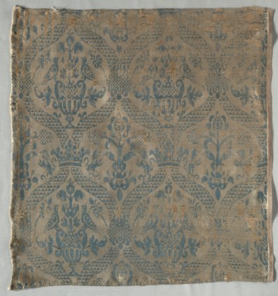 Damastfragment, 1500-tal. av Unbekannt