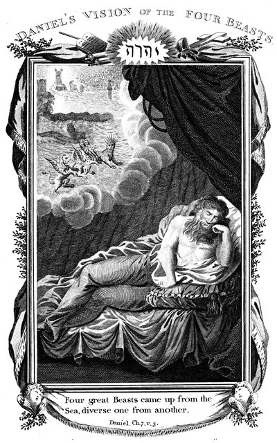 Daniels vision av odjuren, 1804 av Unbekannt