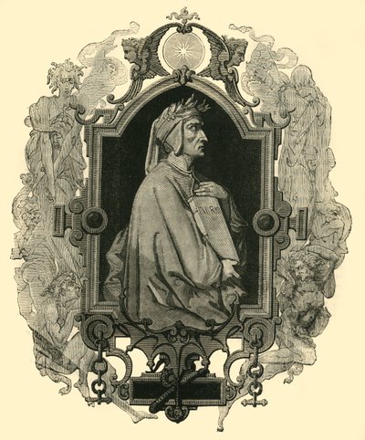 Dante Alighieri, c1265 -1321, 1890. av Unbekannt