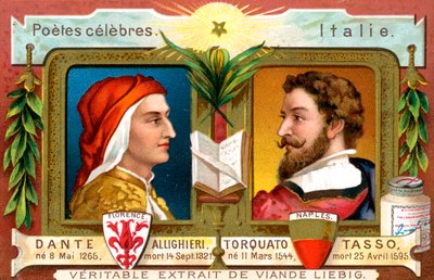 Dante Allighieri och Torquato Tasso, c1900 av Unbekannt