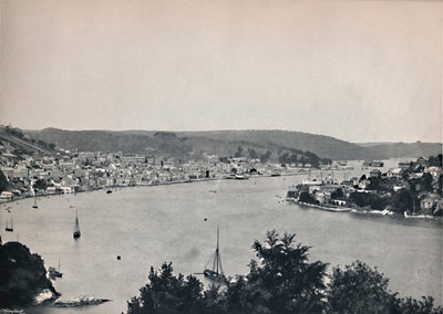 Dartmouth - allmän bild, visar Britannia Floating Naval College, 1895 av Unbekannt