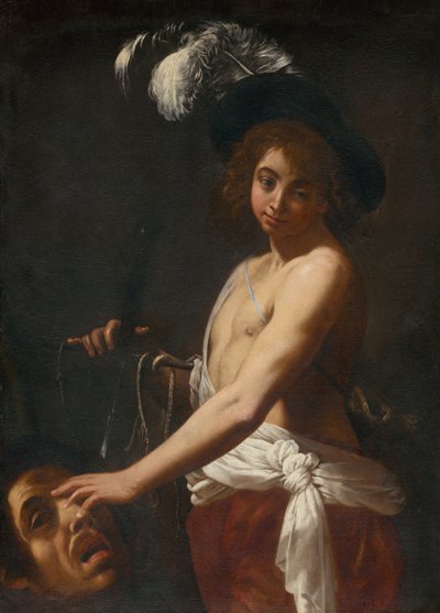 David with the Head of Goliath av Unbekannt