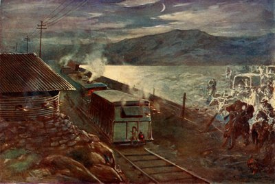 "De Wets försök att korsa järnvägen", 1902. av Unbekannt