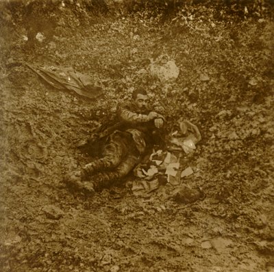 Död tysk soldat, Verdun, norra Frankrike, c1914-c1918 av Unbekannt