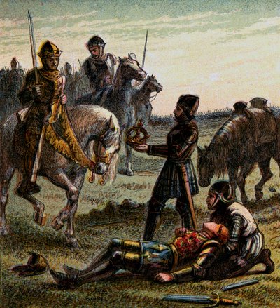 Richard den tredjes död, 1485, c1850 av Unbekannt