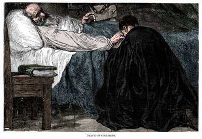 Christopher Columbus död, 1506, 1872. av Unbekannt