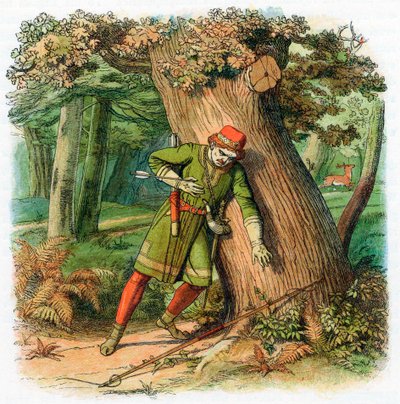 Kung Vilhelm II:s död 1100 1864 av Unbekannt