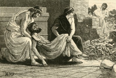 Pausanias död, 1890. av Unbekannt