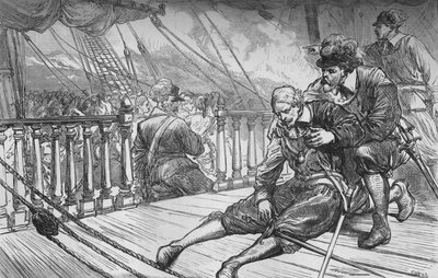 Van Tromps död, 10 augusti 1653, c1880 av Unbekannt