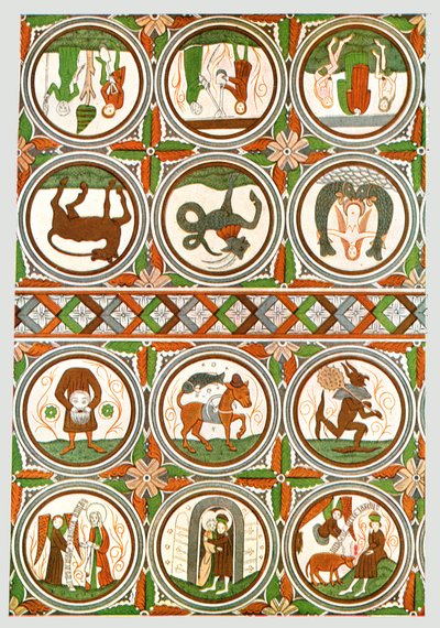 Decoration in Stora Råda Old Church, Västra Götaland, Sweden, 1928. av Unbekannt